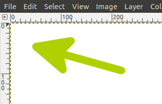 GIMP で矢印を描く
