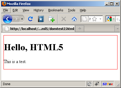 HTML5 イネーブリングスクリプト無し - Firefox