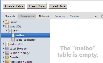 Web SQL Database の使い方